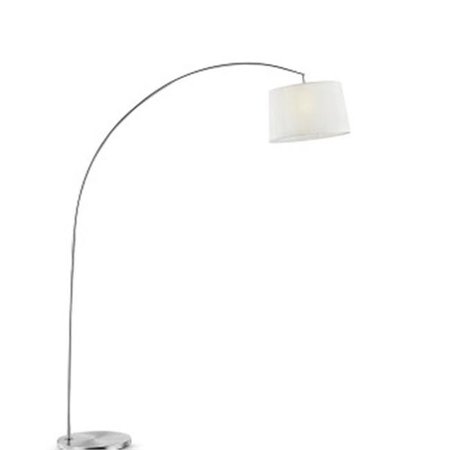 YHIOR 84.5 in. Oma Brushed Nickel Arch-Floor Lamp YH871802